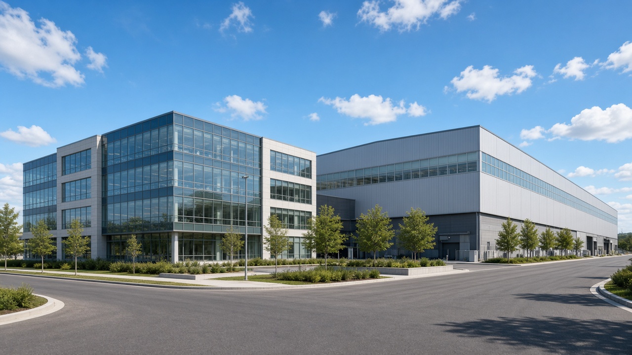 Modern manufacturing campus